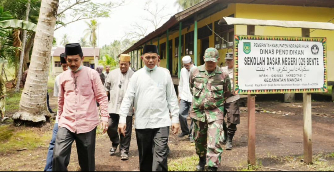 Kunjungan kerja Pj Bupati Inhil, Herman di Mandah