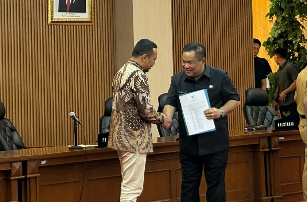 Pj Gubri SF Hariyanto bersama tim Itjen Kemendagri