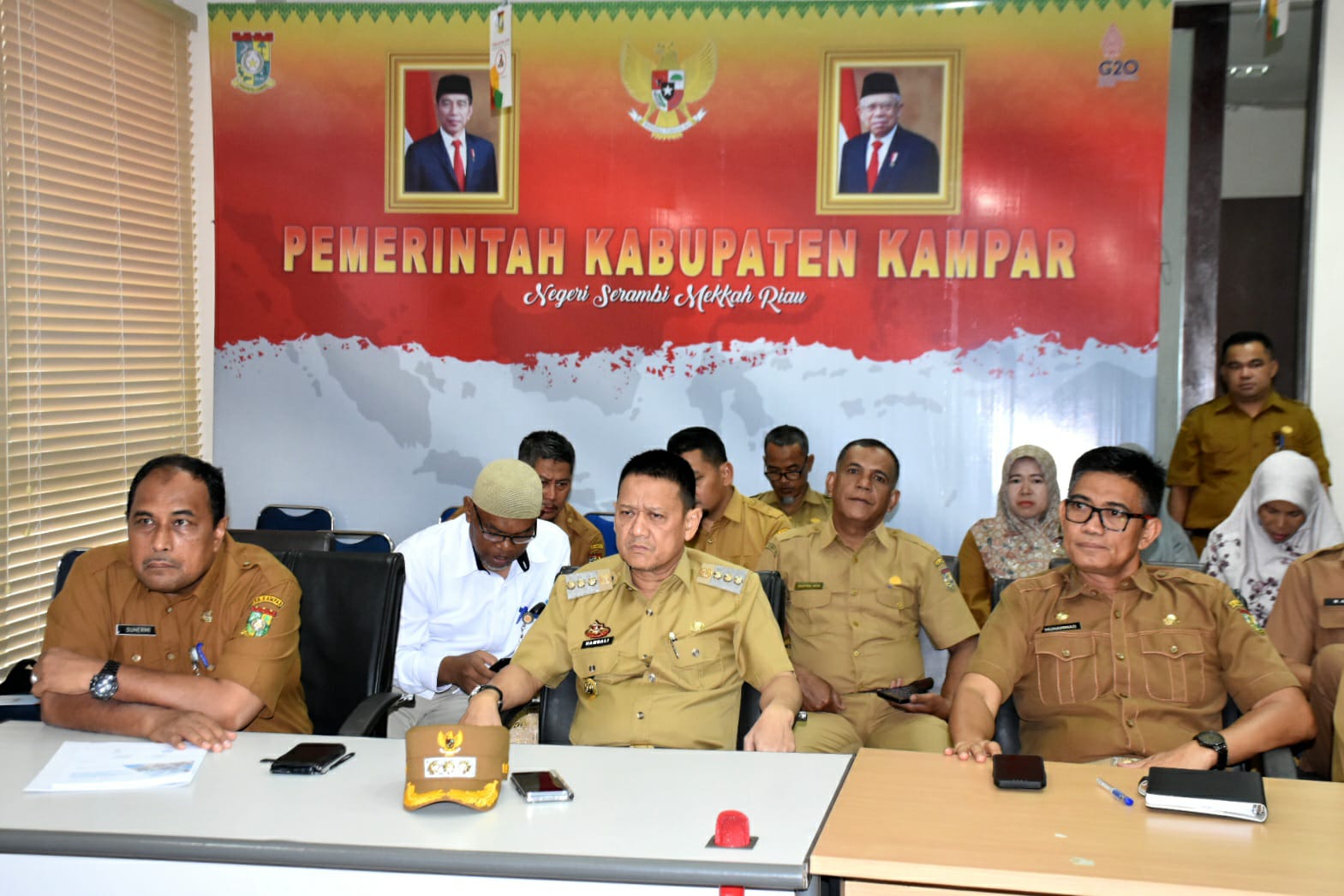 Rakor Pengendalian Inflasi Daerah yang diikuti Pemkab Kampar