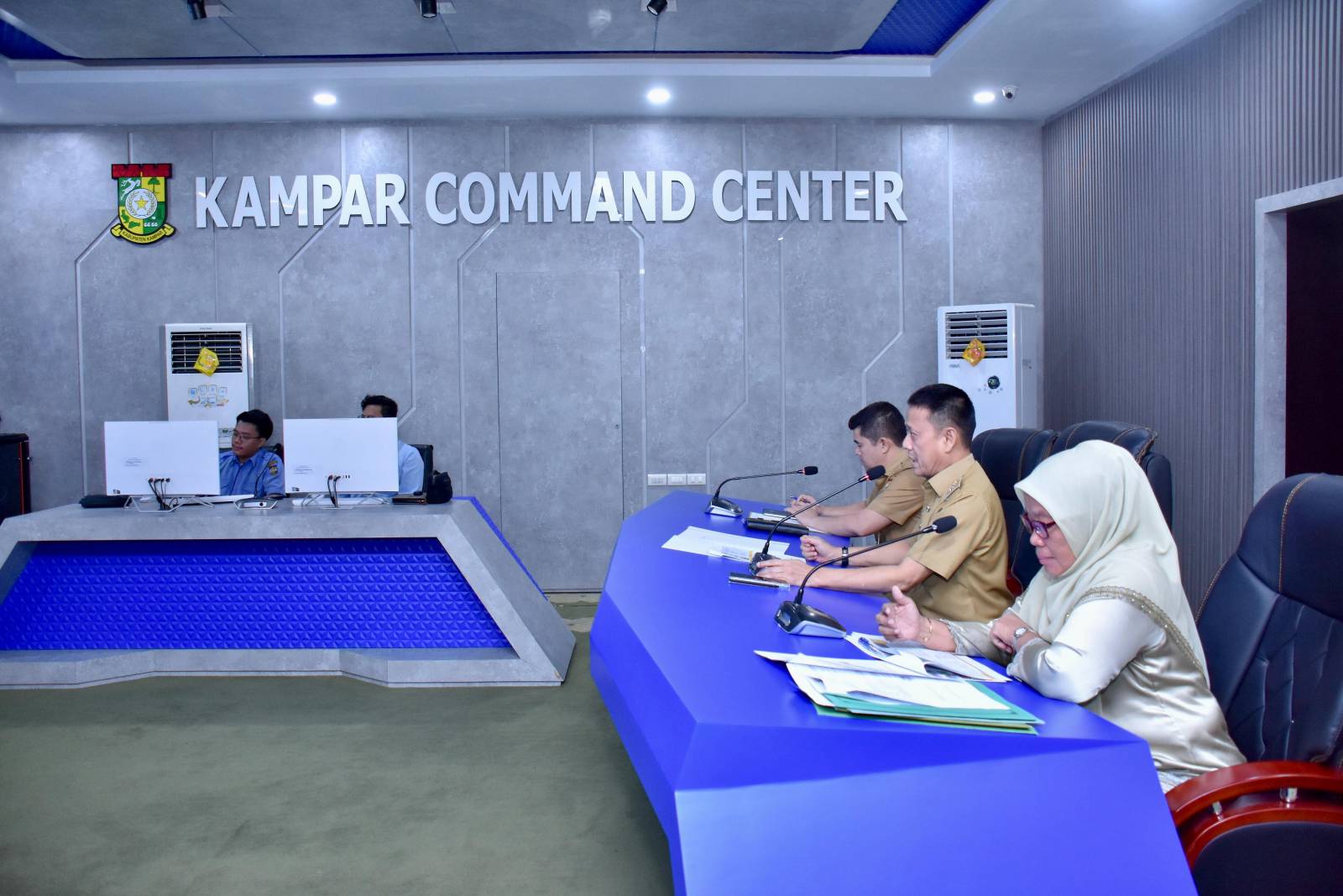 Rakor virtual Pj Bupati Kampar, Hambali dengan Direktur Pangan dan Pertanian Jarot Indarto dari Direktorat Sumber Daya Air Bappenas RI