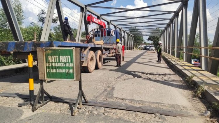 Jembatan Duplikat Sungai Masjid Dumai/Wartasuluh.com