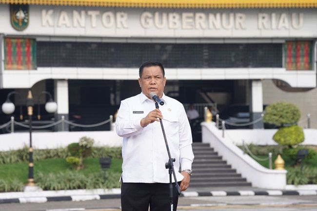 Pimpin Apel Perdana, Pj Gubri Larang Pejabat Eselon II Nongkrong di Kedai Kopi Saat Jam Kerja.