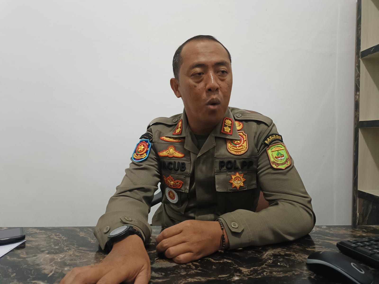 Kabid Trantib Satpol PP Tanjungpinang, Irwan Yacub/Mejaredaksi.co.id