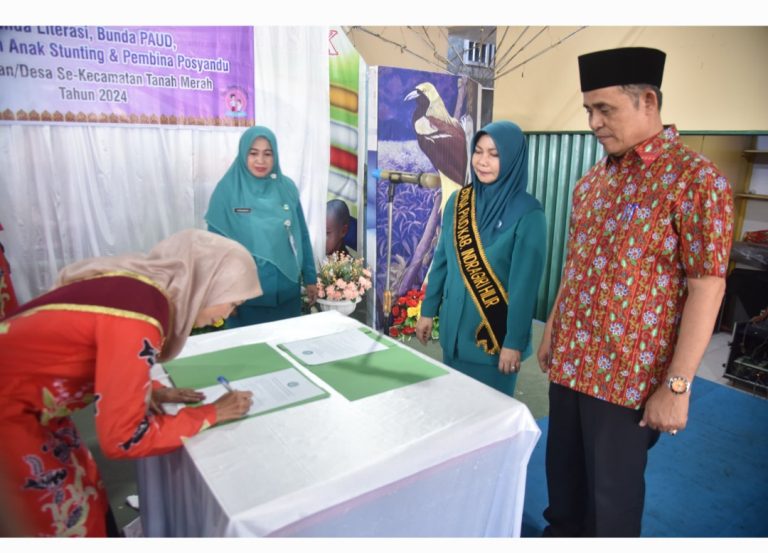 Pengukuhan Bunda Literasi di Tanah Merah Inhil