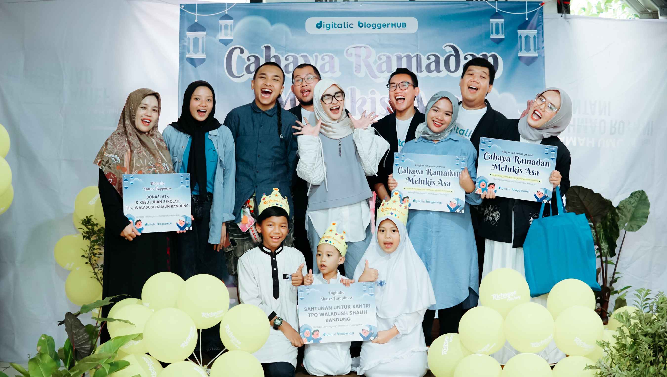 Digitalic Indonesia Berbagi Kebahagiaan dengan Santri dari TPQ Waladush Shalih Bandung