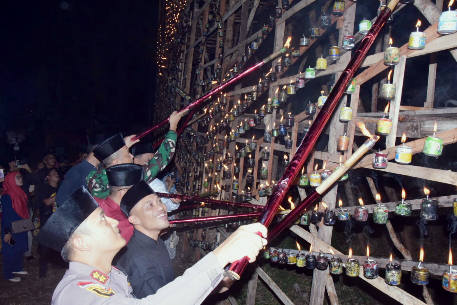 Pembukaan Festival Lomba Lampu Colok Bengkalis