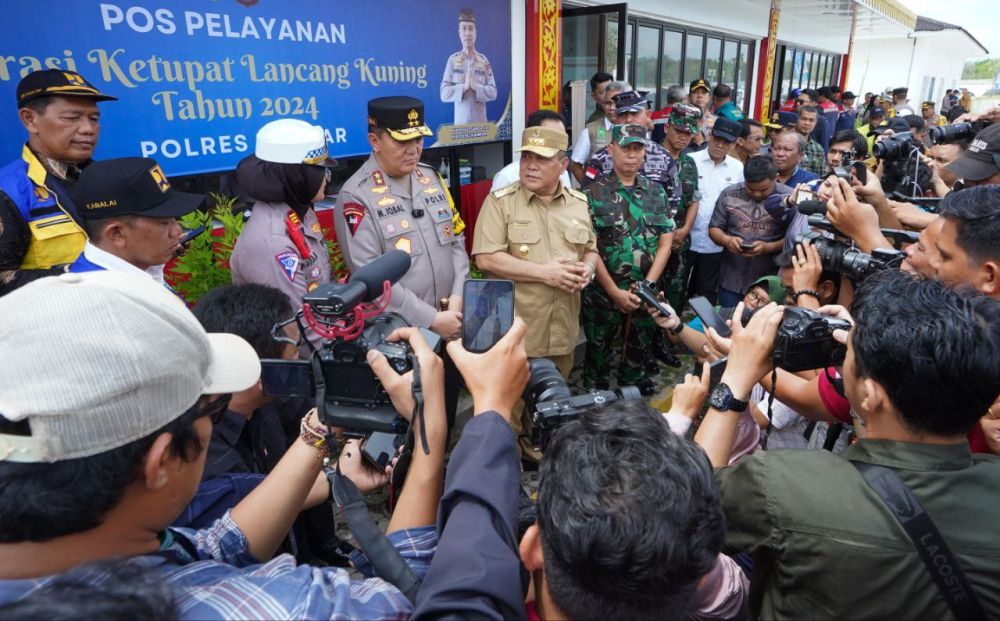 Pemantauan arus mudik di Riau belum lama ini