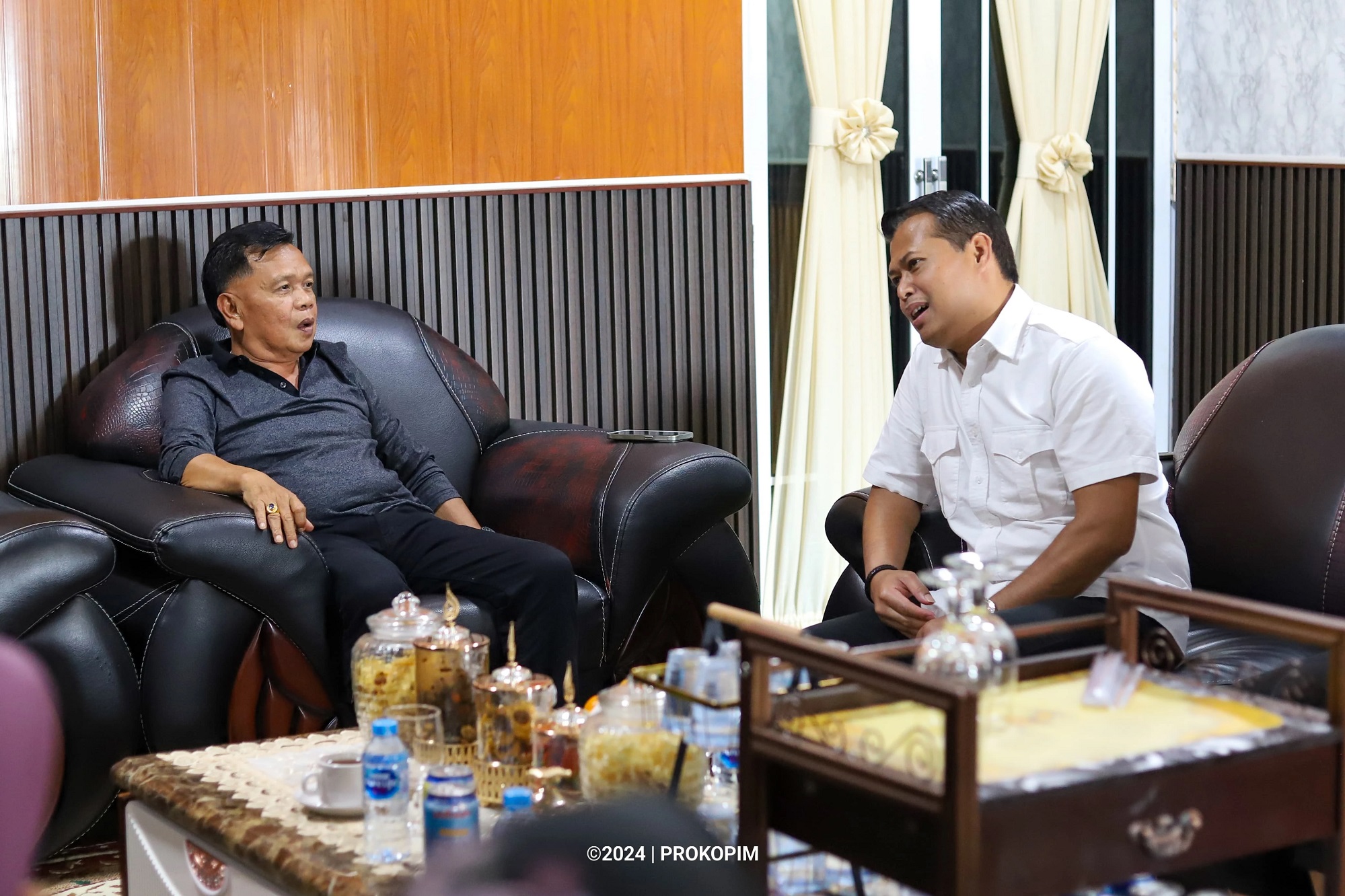Pertemuan Ketua PN Bengkalis dengan Plt Bupati Meranti
