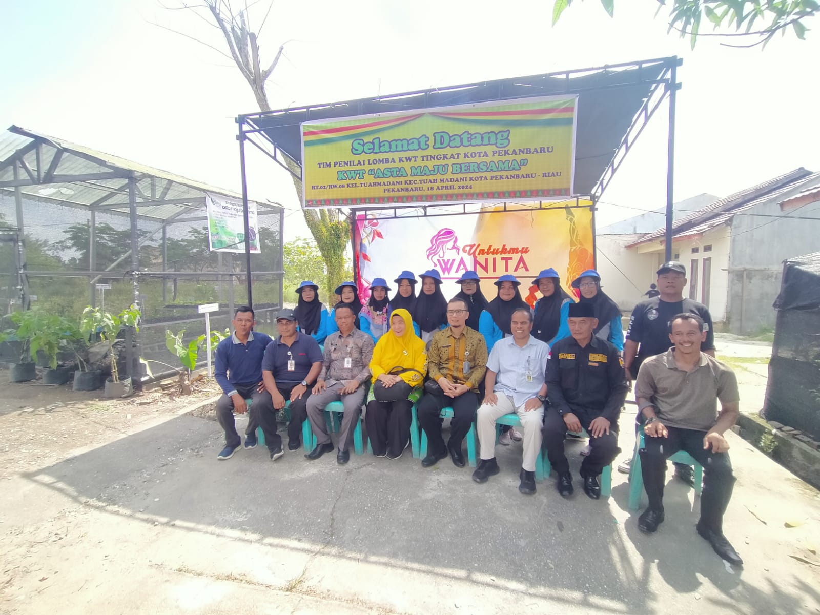 Saat penilaian KWT Asta Maju Bersama dalam Lomba Jambore PKK Pekanbaru