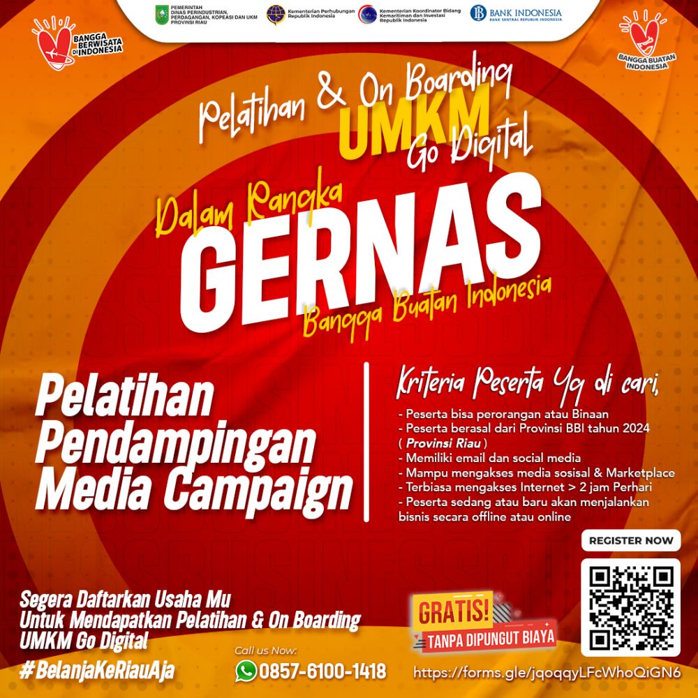 Flyer Gernas BBI di Pekanbaru