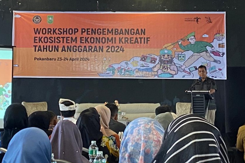 Workshop pengembangan ekosistem ekonomi kretaif Dispar Riau