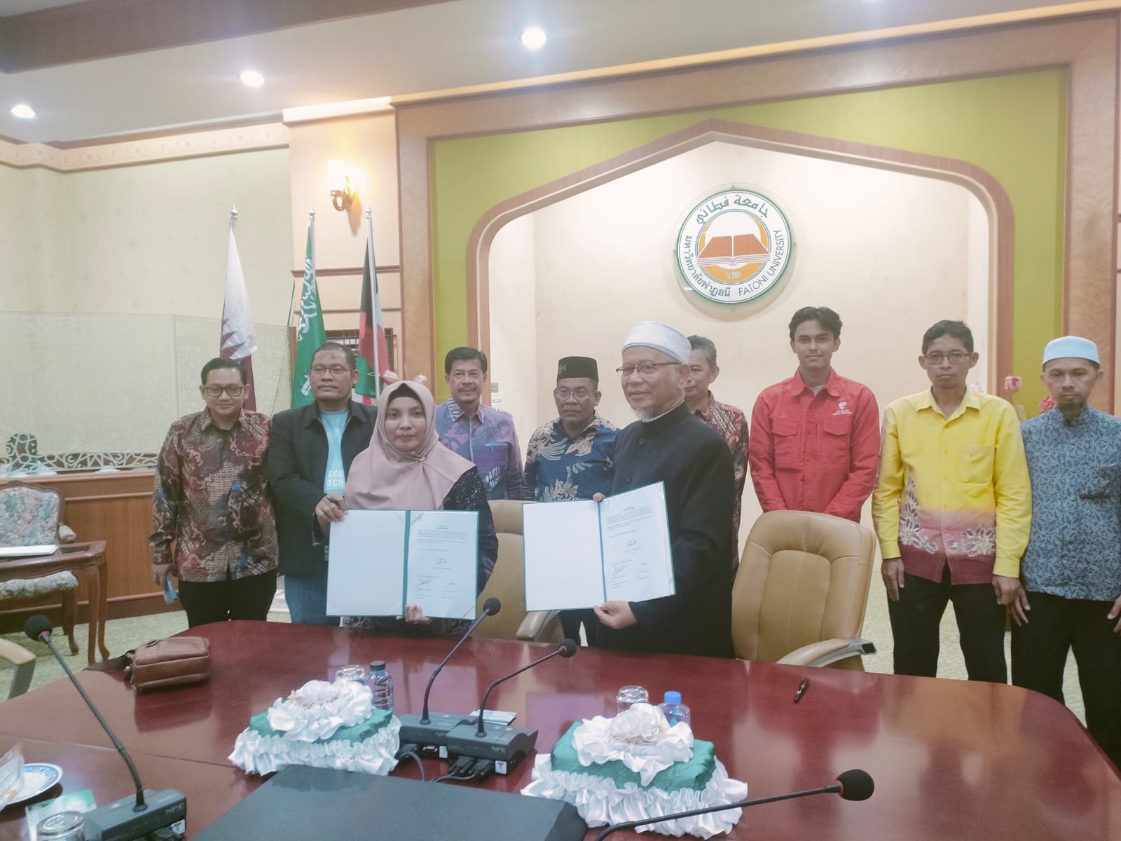 Usai penandatanganan kerja sama STIE Syariah Bengkalis dengan Fatoni University Thailand