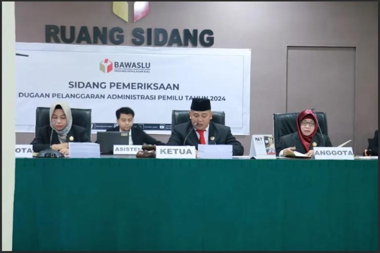 Sidang Dugaan Pelanggaran Pemilu di Lingga/Batamnews