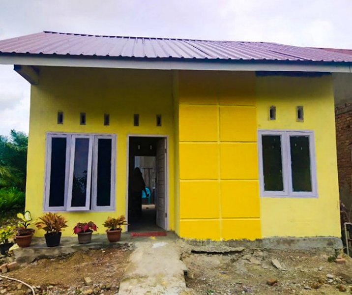 Rumah layak huni yang direnovasi Dinas Perkim Pekanbaru tahun lalu. Foto: Istimewa.