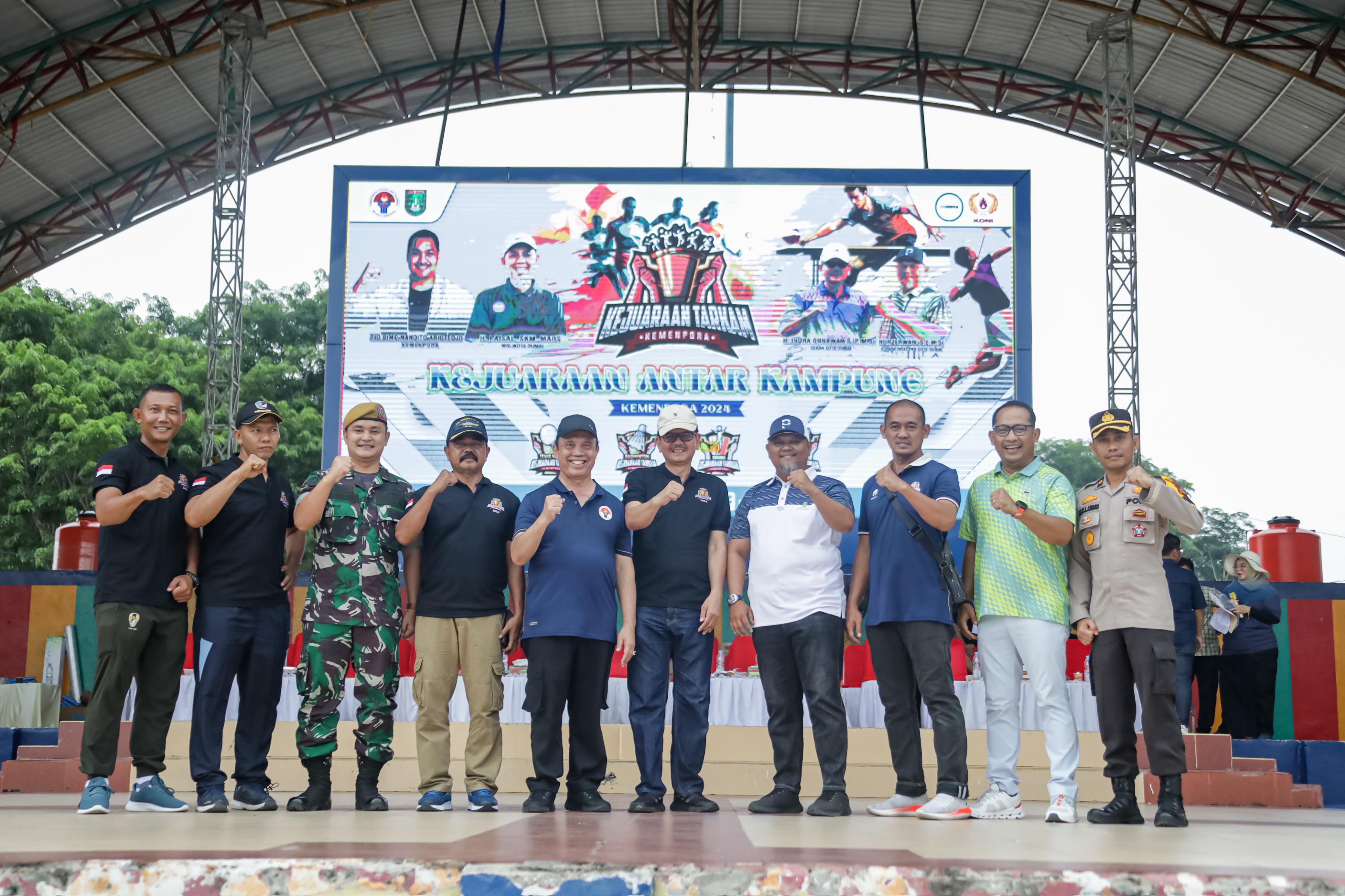 Pembukaan Tarkam Kemenpora 2024 di Kota Dumai