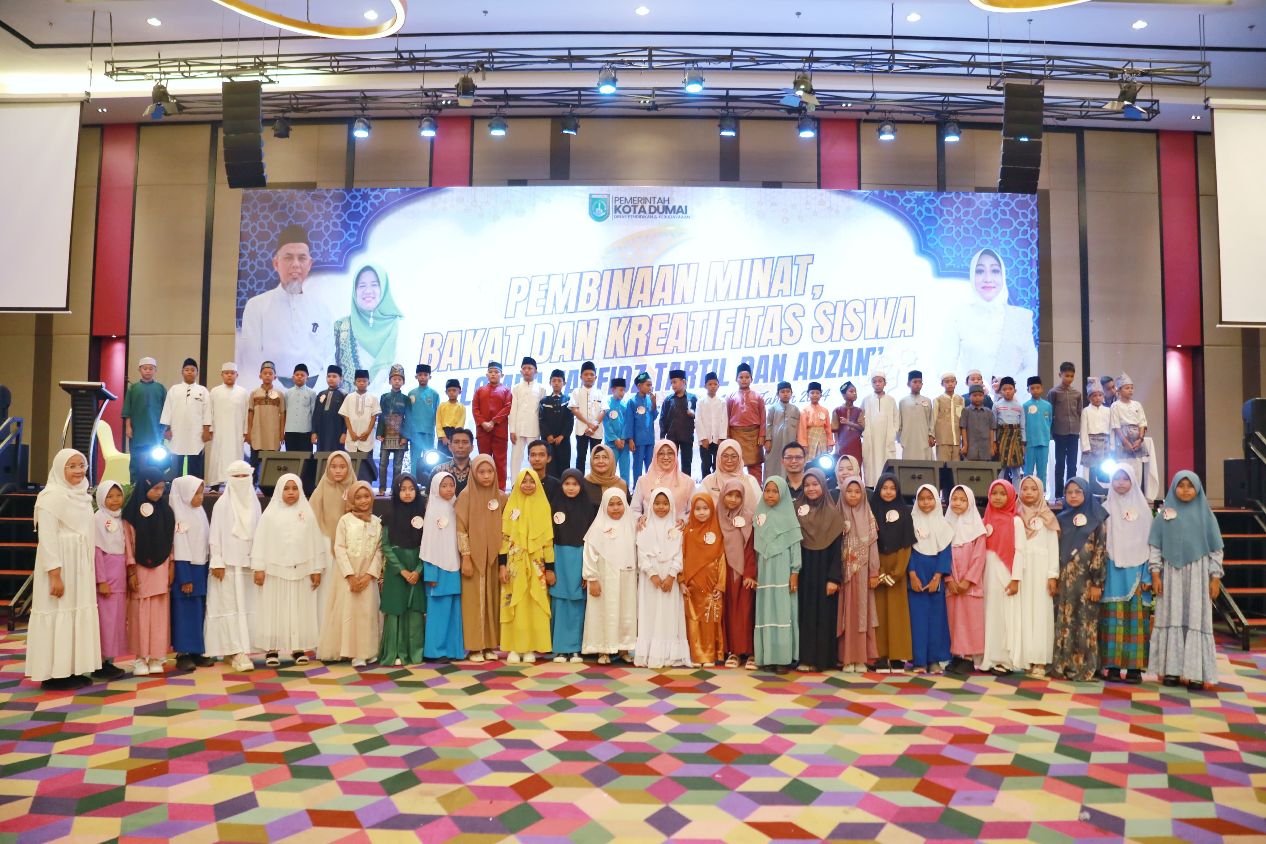 Peserta lomba Tahfidz hingga Azan se Kota Dumai