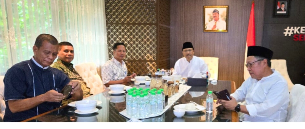 Wabup Kuansing, H Muklisin saat temui Mensos RI
