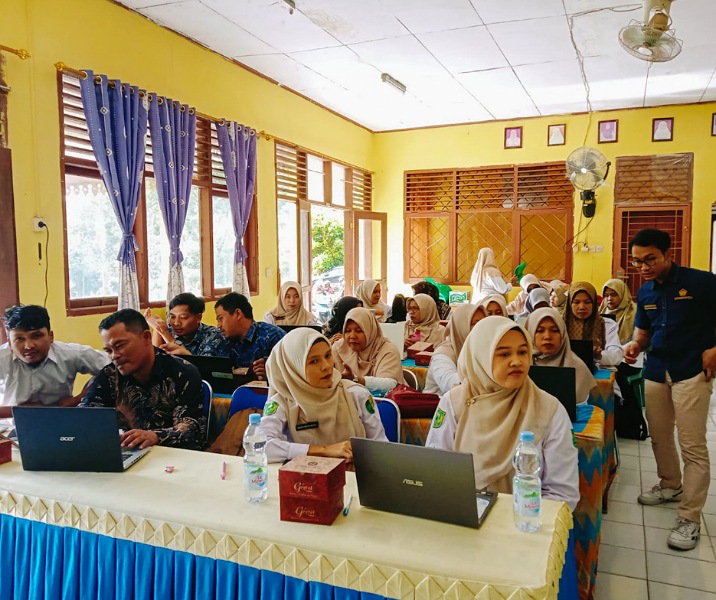 KPP Pratama Rengat sosialisasi Aplikasi Coretax DJP kepada seluruh bendahara Bantuan Operasional Sekolah (BOS) pada 28 Mei 2025. Foto: Istimewa.