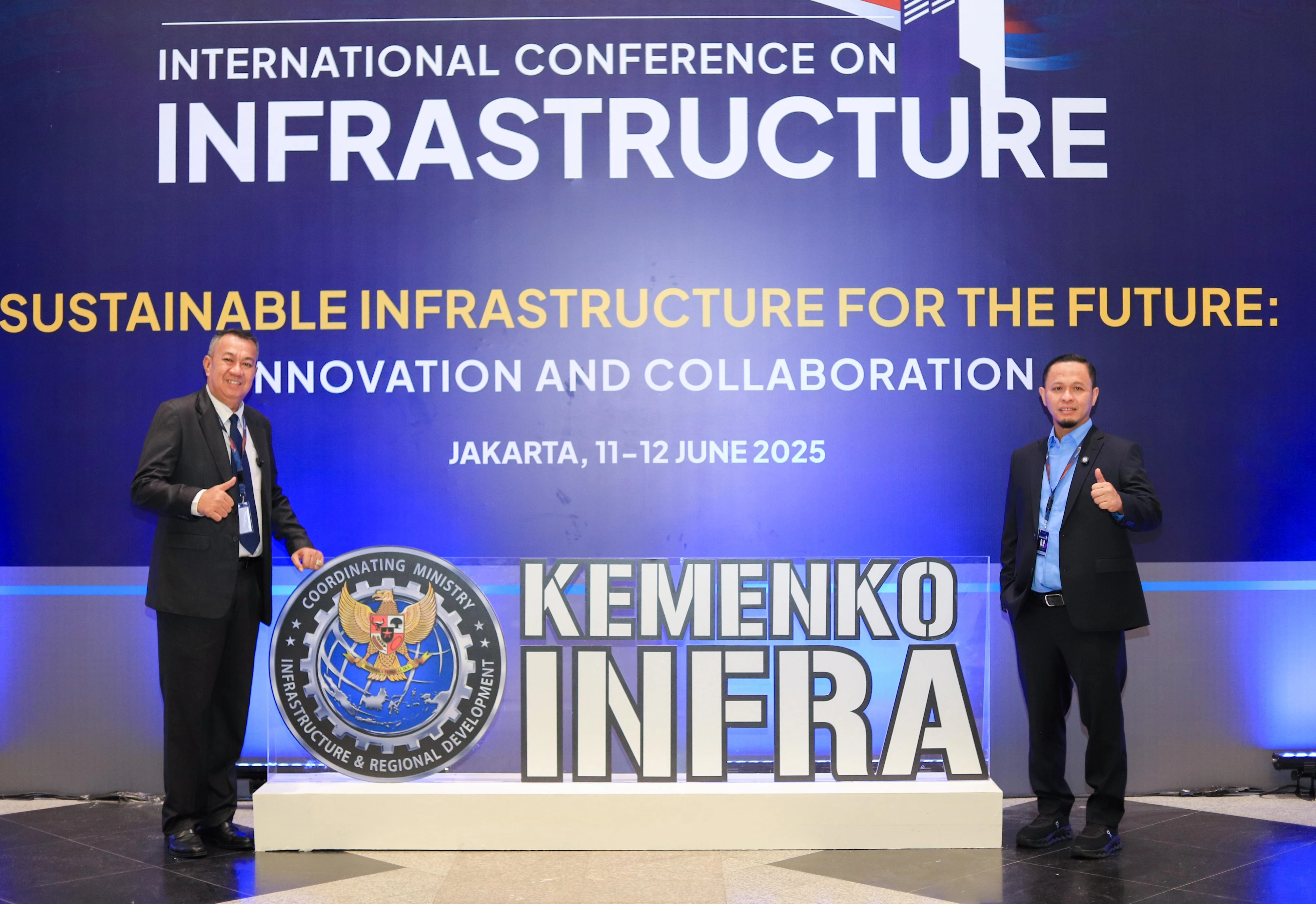 Wakil Bupati (Wabup) Kepulauan Meranti, Muzamil Baharudin di Konferensi Infrastruktur Internasional
