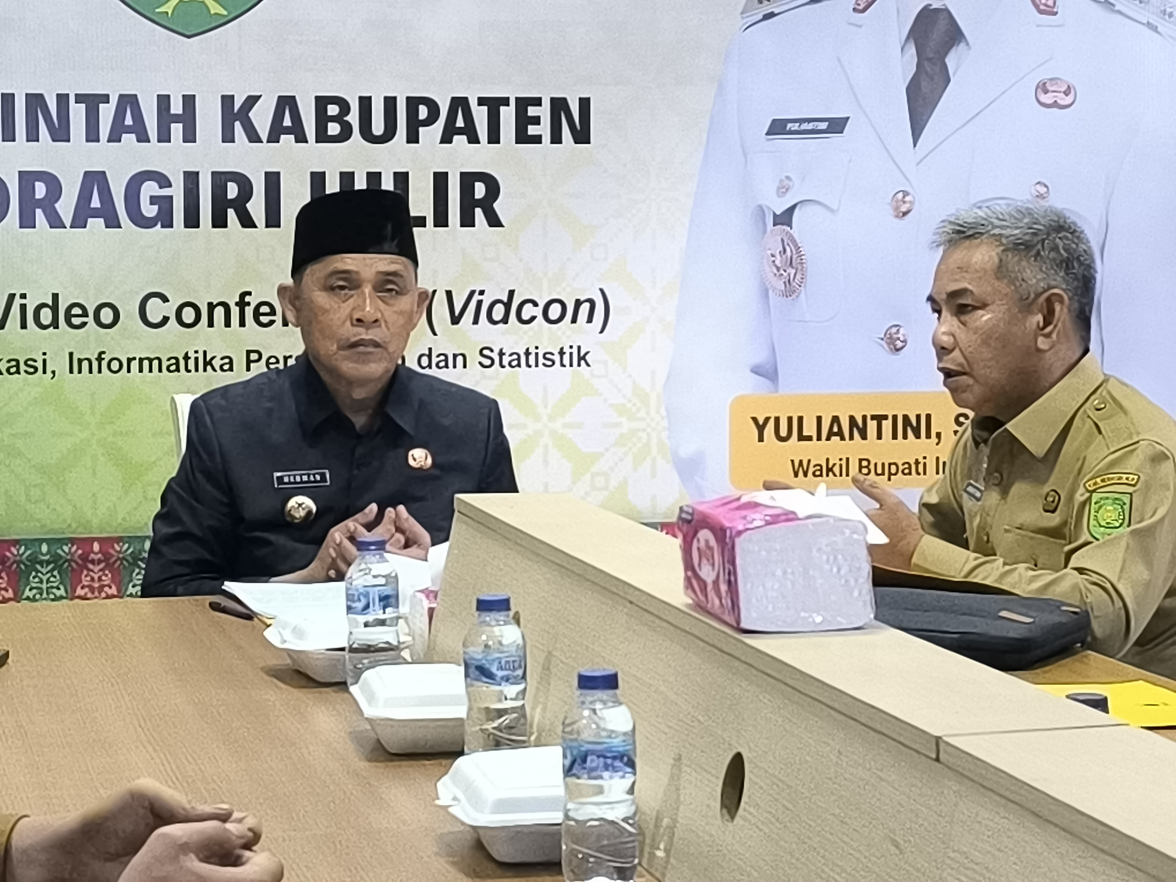 Bupati Inhil, Herman ikut rakor pengendalian inflasi