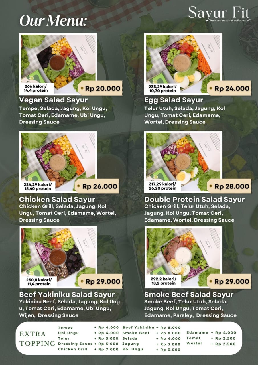 Menu di Sayur Fit