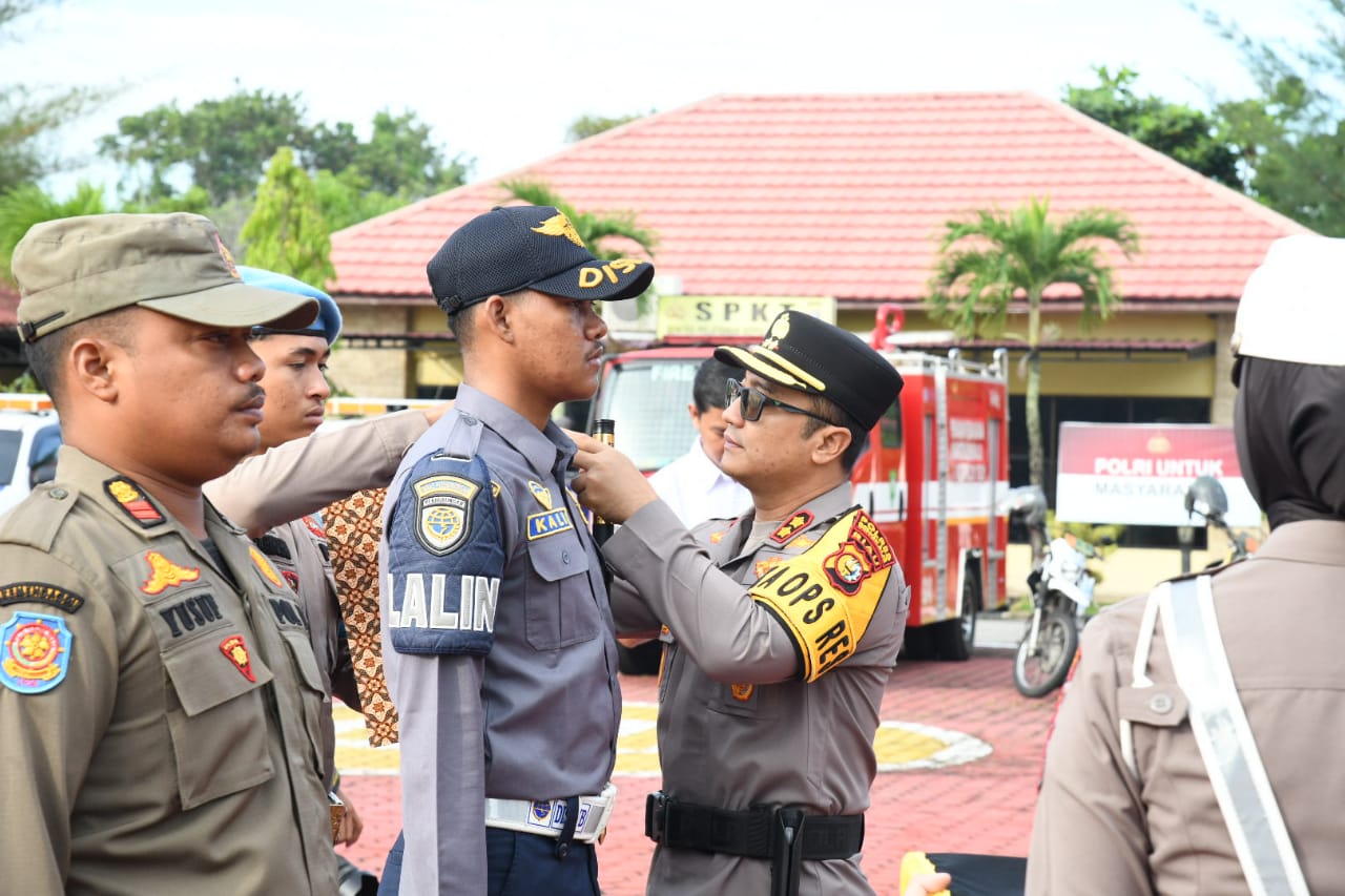 Apel Gelar Pasukan Operasi Patuh Lancang Kuning Polres Bengkalis