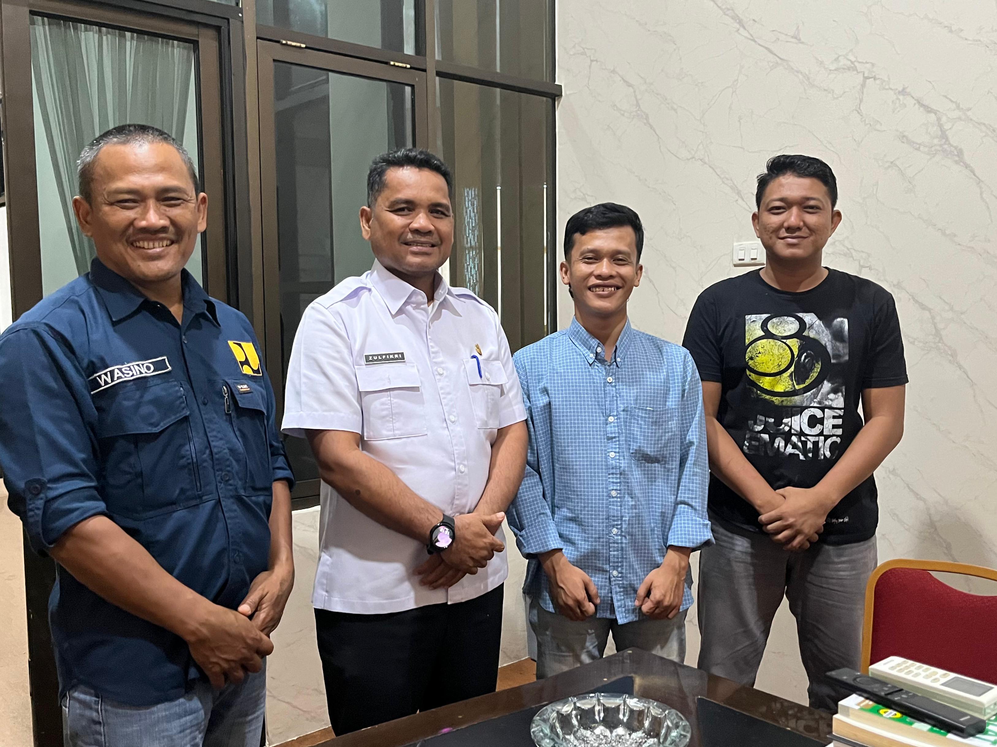 Pasca Kunker Bupati, Perwakilan Kepala Desa Sontang Temui Kadis PUPR Rohul