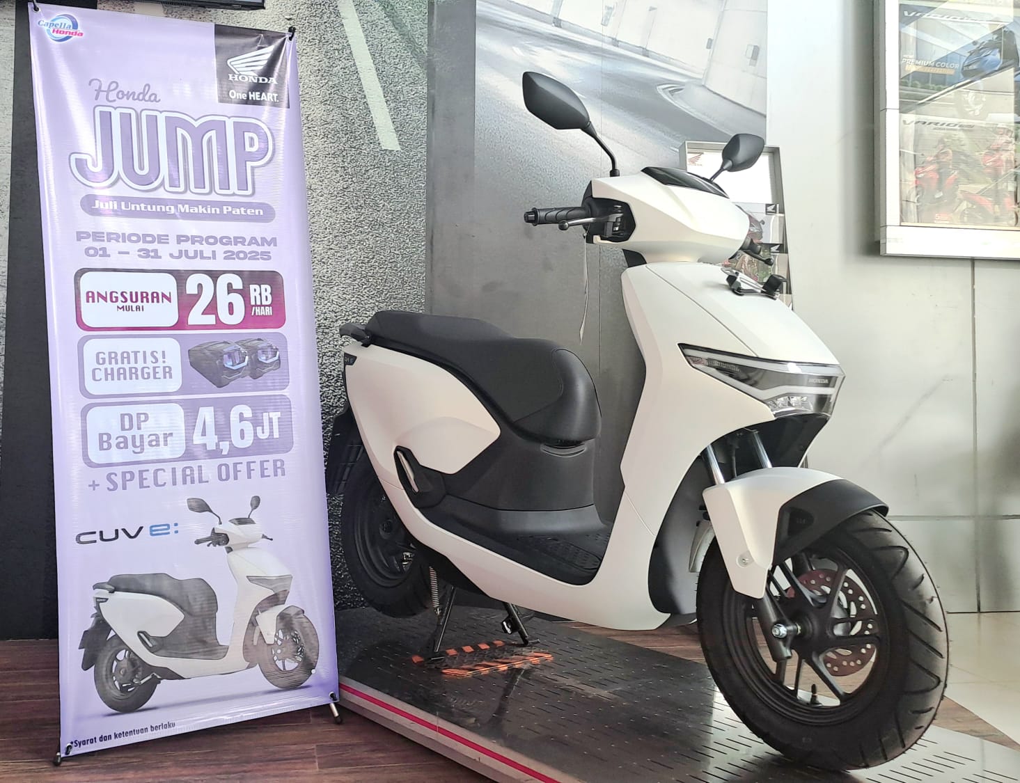 Unit motor listrik Honda dengan harga terjangkau dan ramah lingkungan