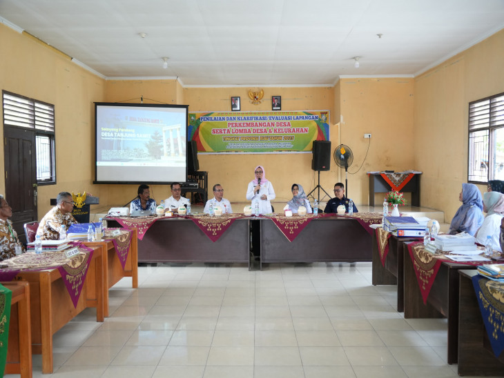 Desa Tanjung Sawit saat penilaian lomba