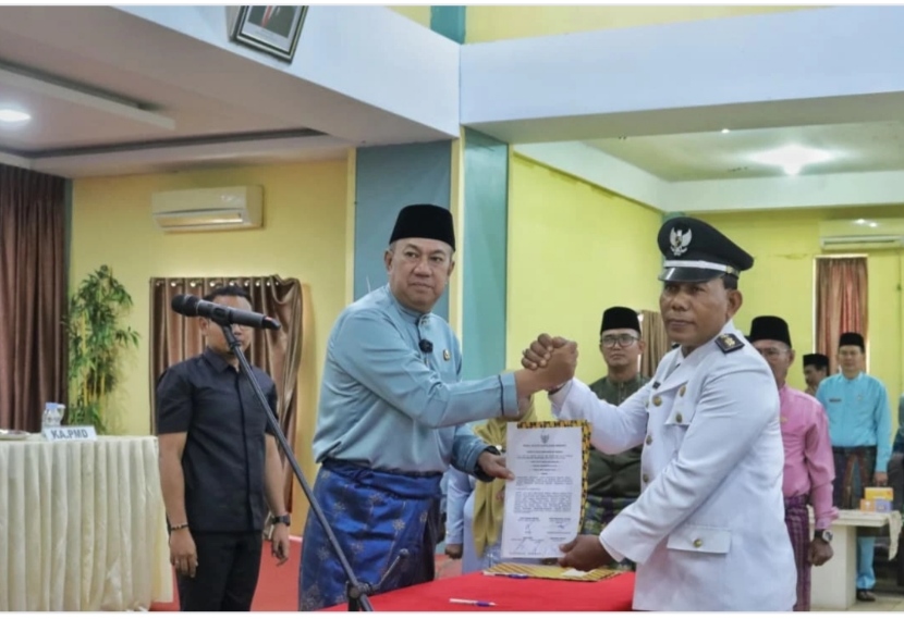 Pelantikan Pj Kades di Meranti