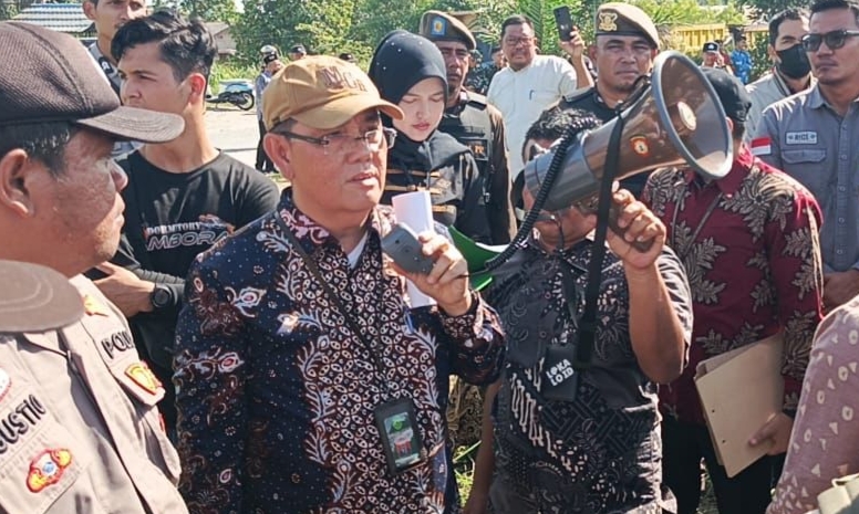 Termohon Sempat Tolak Putusan, Eksekusi Lahan di Bathin Solapan Berjalan Kondusif