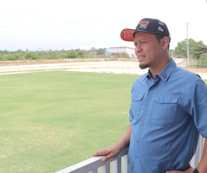 Wali Kota Pekanbaru Agung Nugroho meninjau kawasan Sport Center di Kulim. Foto: Istimewa.