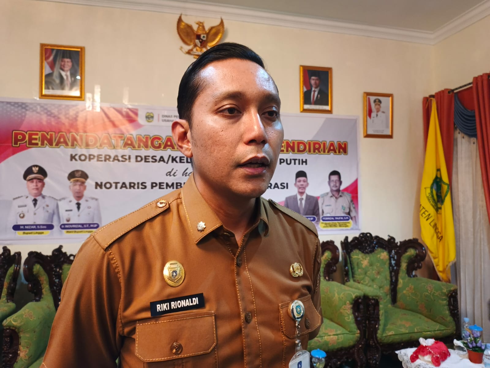Kepala Dinas Koperasi dan UMKM Kepri, Riki Rionaldi/Ulasan.co