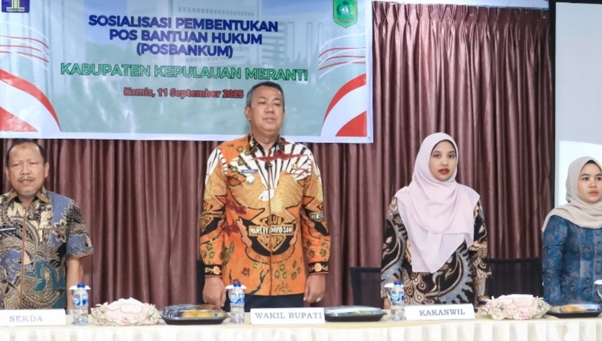 Sosialisasi Pembentukan Pos Bantuan Hukum (Posbankum) tingkat Desa/Kelurahan di Meranti