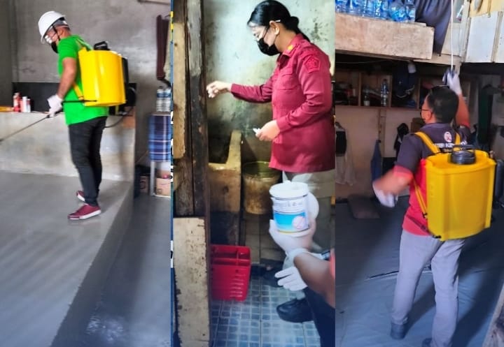 Penyemprotan Disinfektan, dan Pemberian Bubuk Abate di Lapas IIa Bengkalis