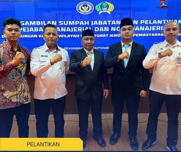 Empat Pejabat Struktural Lapas Bengkalis Resmi Dilantik