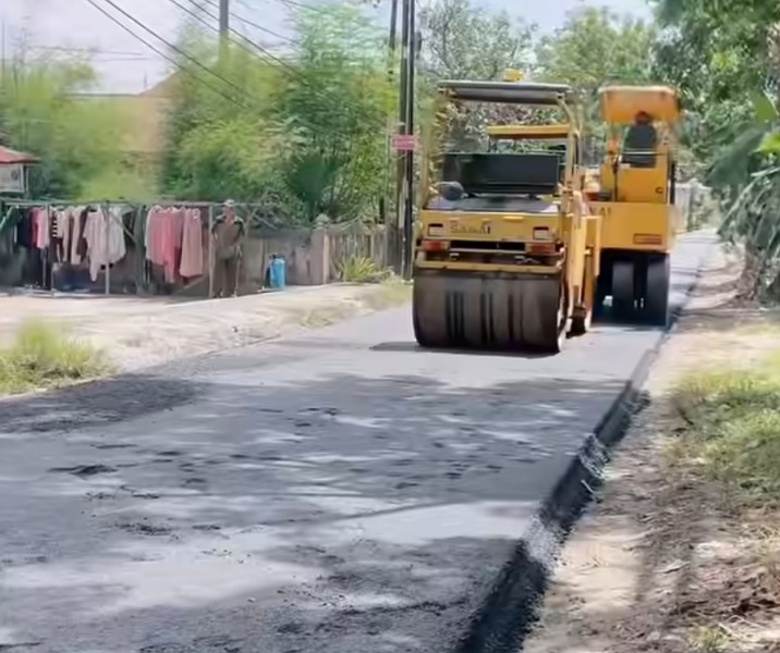 Jalan Sekuntum Raya telah selesai dioverlay. Foto: Istimewa.