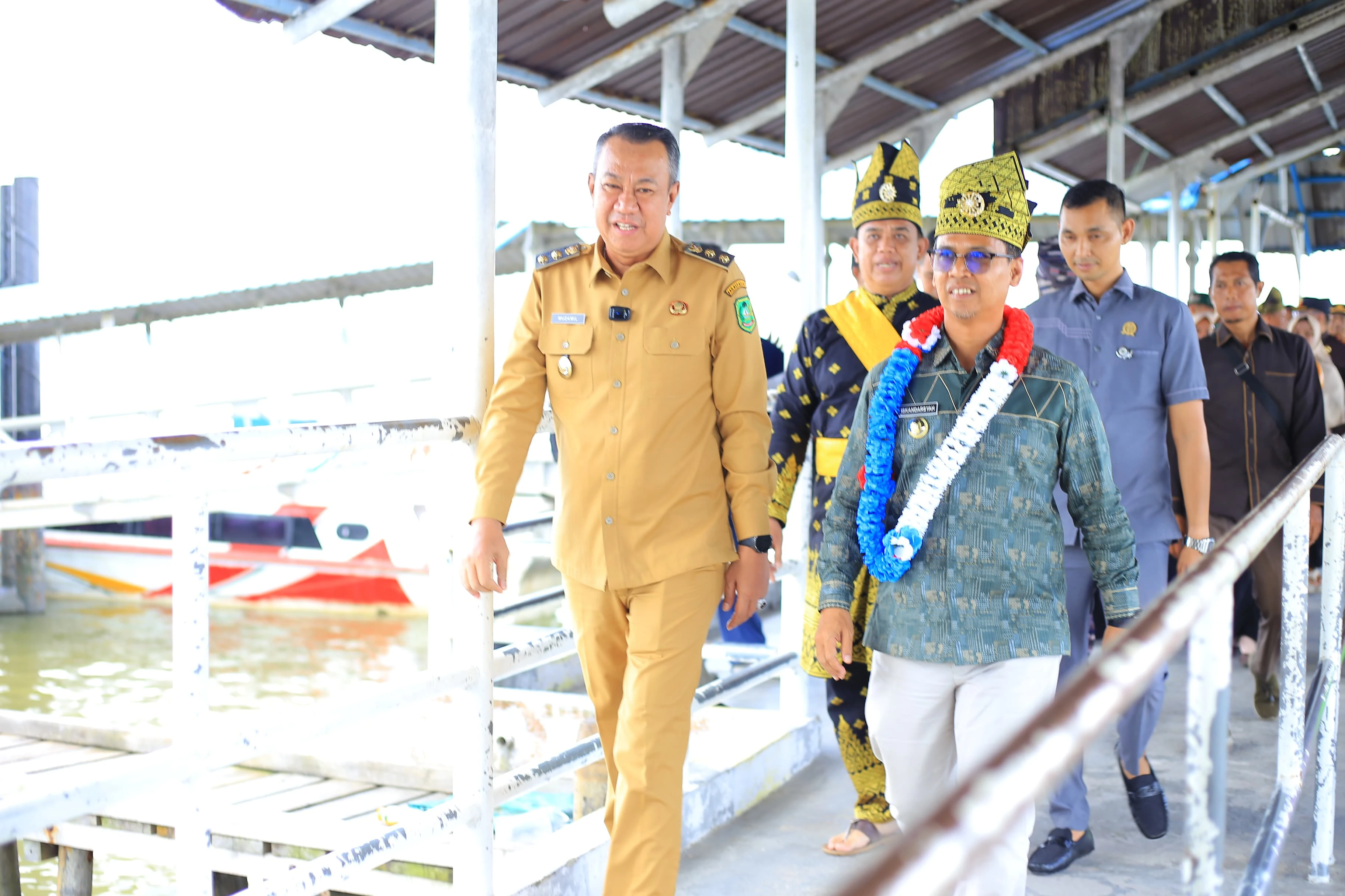 Bupati Karimun, Iskandarsyah tiba di Kabupaten Kepulauan Meranti