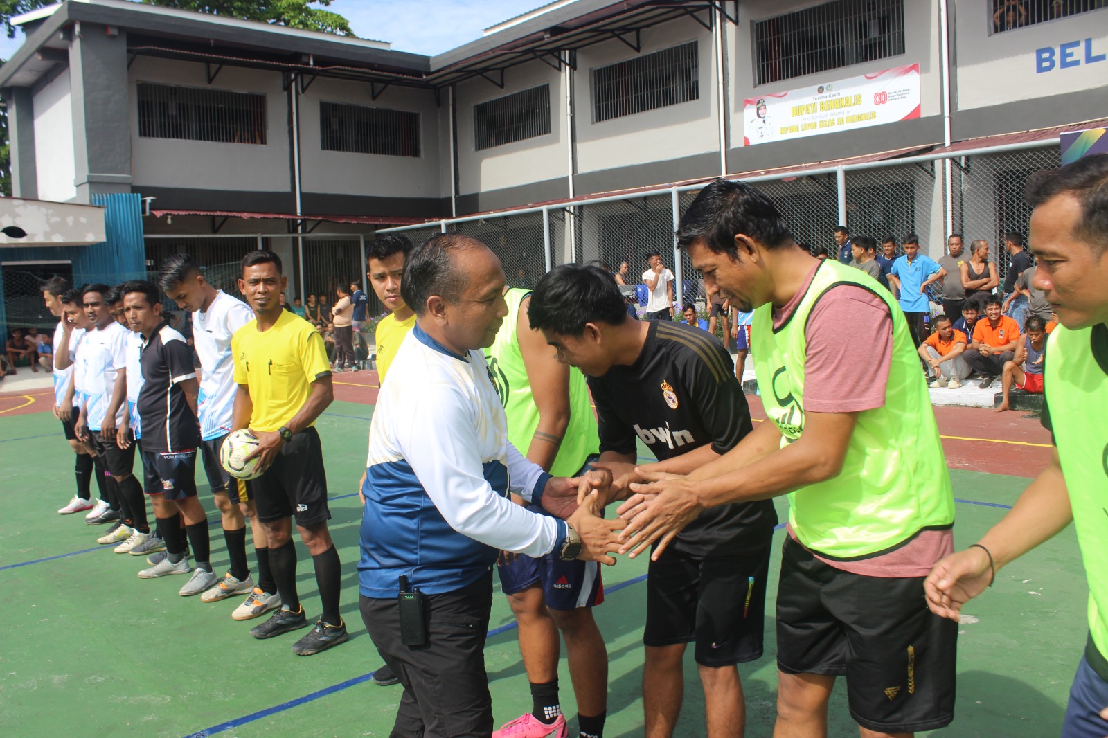 Kalapas IIA Bengkalis Priyo Tri Laksono Buka Turnamen Futsal Kalapas Cup