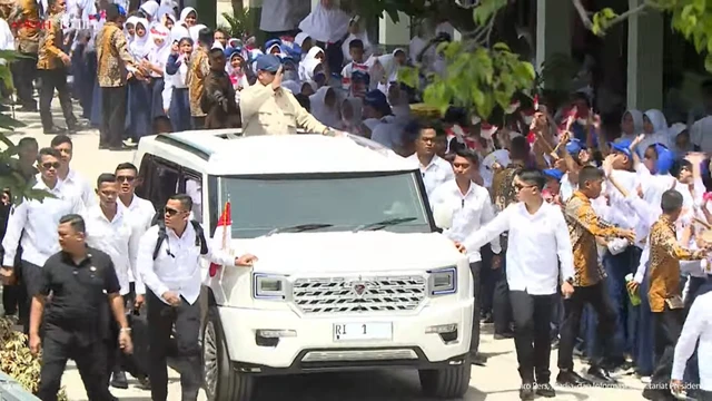 Presiden Prabowo Subianto saat kunjungan kerja