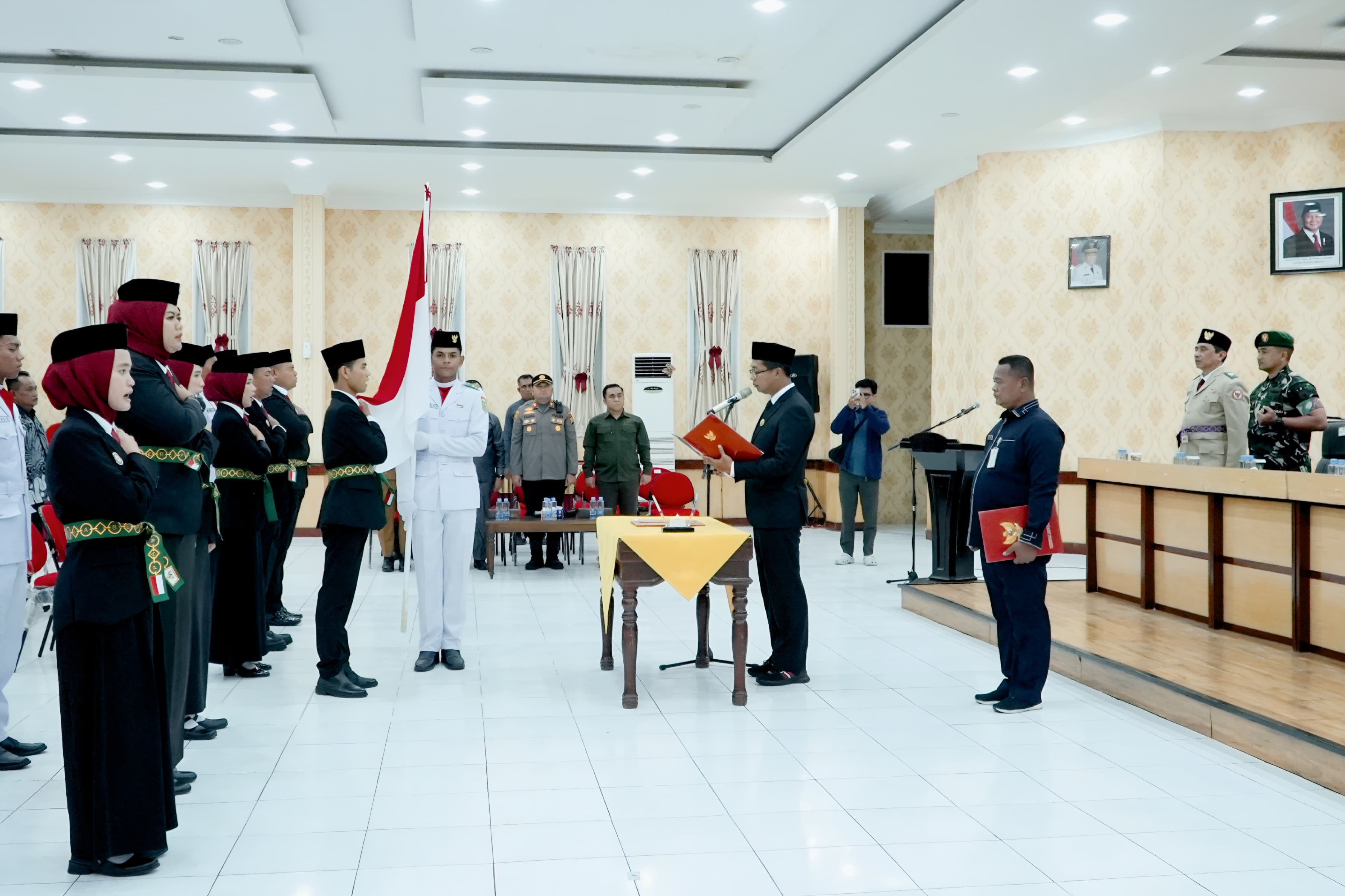 Pelantikan Duta Pancasila Paskibraka Rokan Hilir