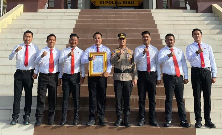 Satnarkoba Polres Bengkalis Terima Penghargaan Dari Kapolda Riau
