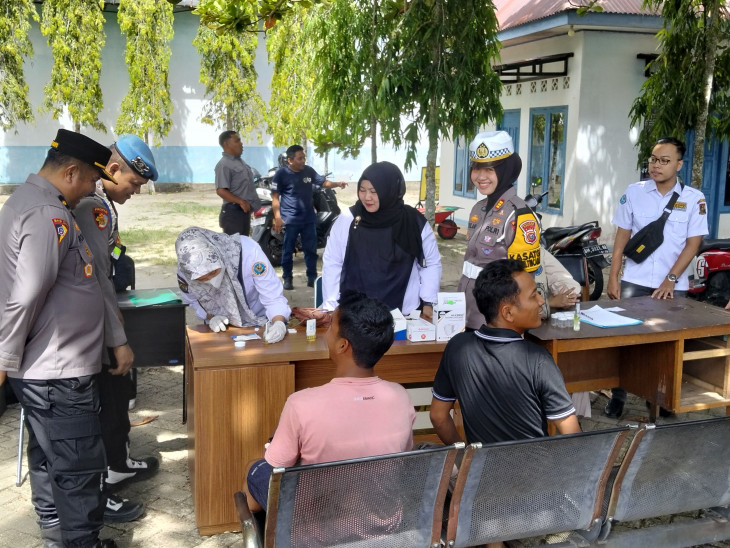 Round Check Operasi Zebra Lancang Kuning di Salo Kampar