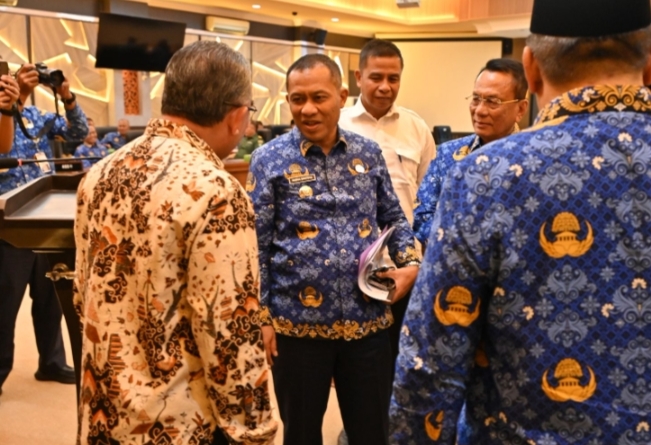 Wabup Bagus Santoso Ikut Rapat GTRA di BPN Provinsi Riau