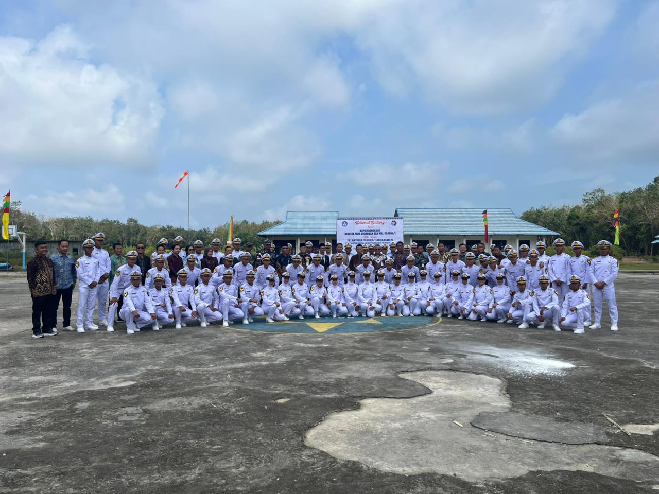 Sebagai Pelatih dan Pembina, Danposal Bengkalis Hadir Pelantikan Taruna Kemaritiman