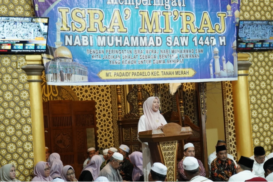 Wakil Bupati Inhil di acara Isra Miraj