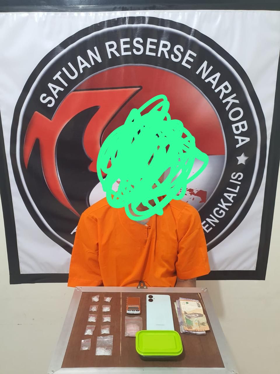 Lima Orang Pengedar Narkoba Ditangkap, Kapolres : Berantas Peredaran Narkotika Hingga ke Akar Akarnya