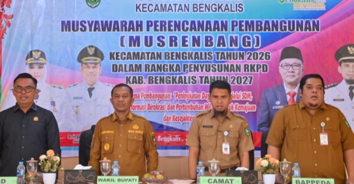 Musrenbang Kecamatan Bengkalis Tahun Perencanaan 2027 Dibuka Wabup Bagus Santoso