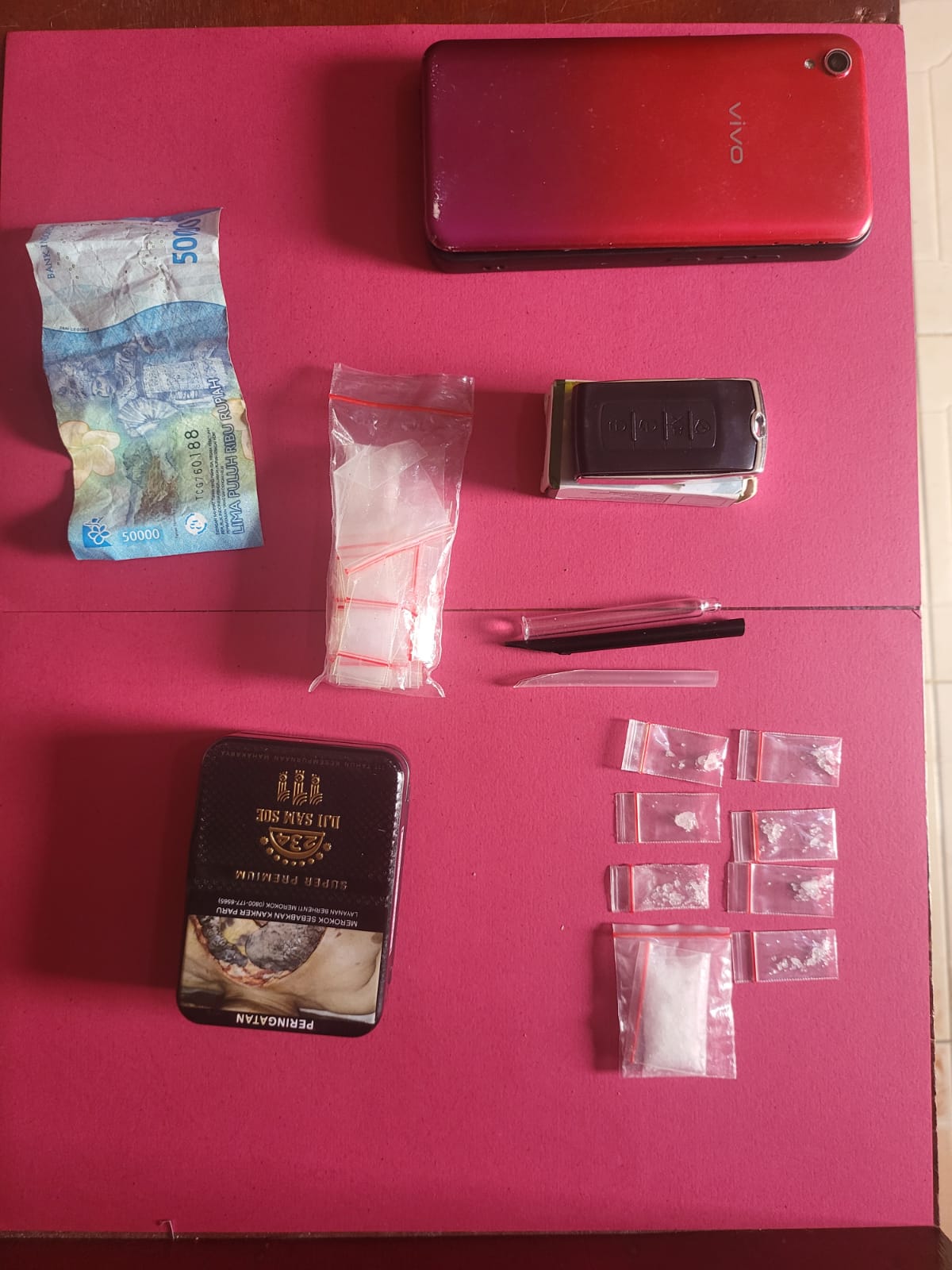 Seorang Pelaku Pengedar Sabu Diringkus Unit Reskrim Polsek Rokan IV Koto