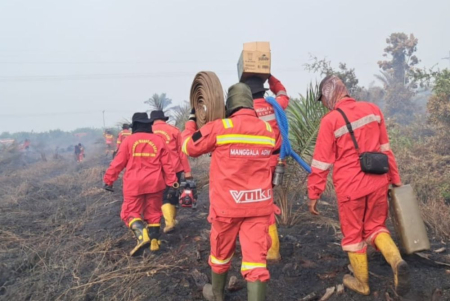 Ilustrasi penanganan karhutla